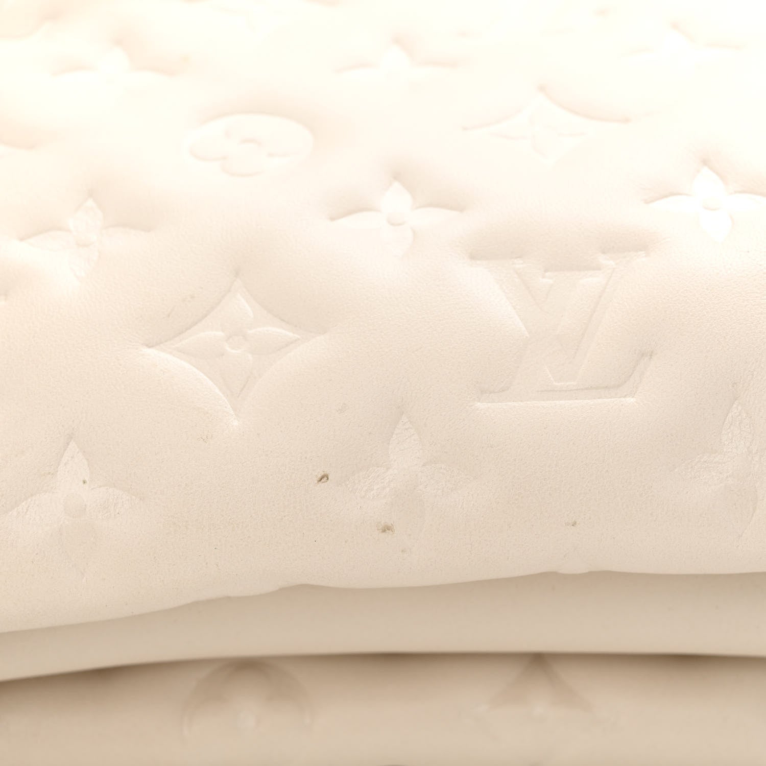Louis Vuitton Lambskin Embossed Monogram Coussin PM Beige Cream 11 of 11
