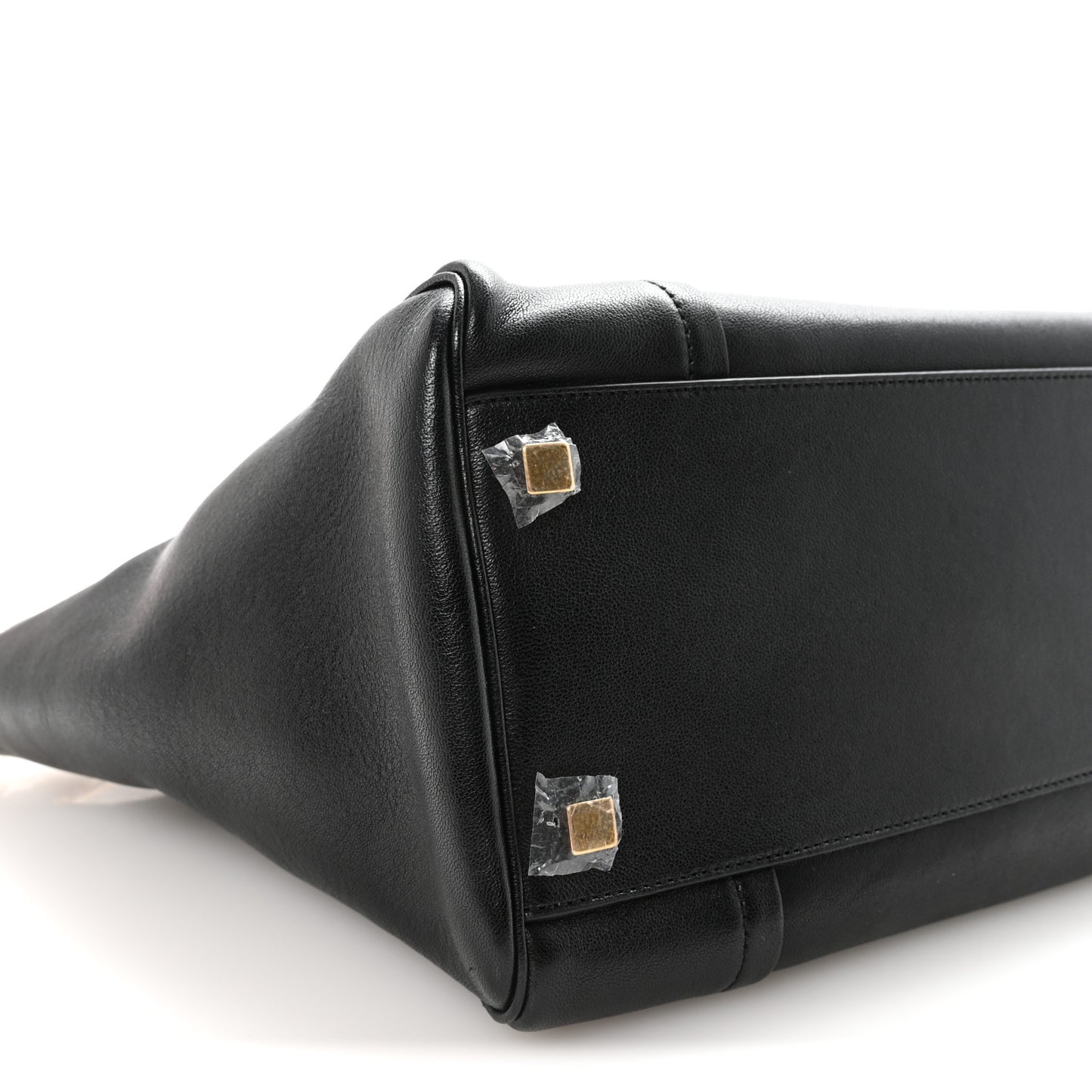 Supple Shiny Lambskin Luggage Black