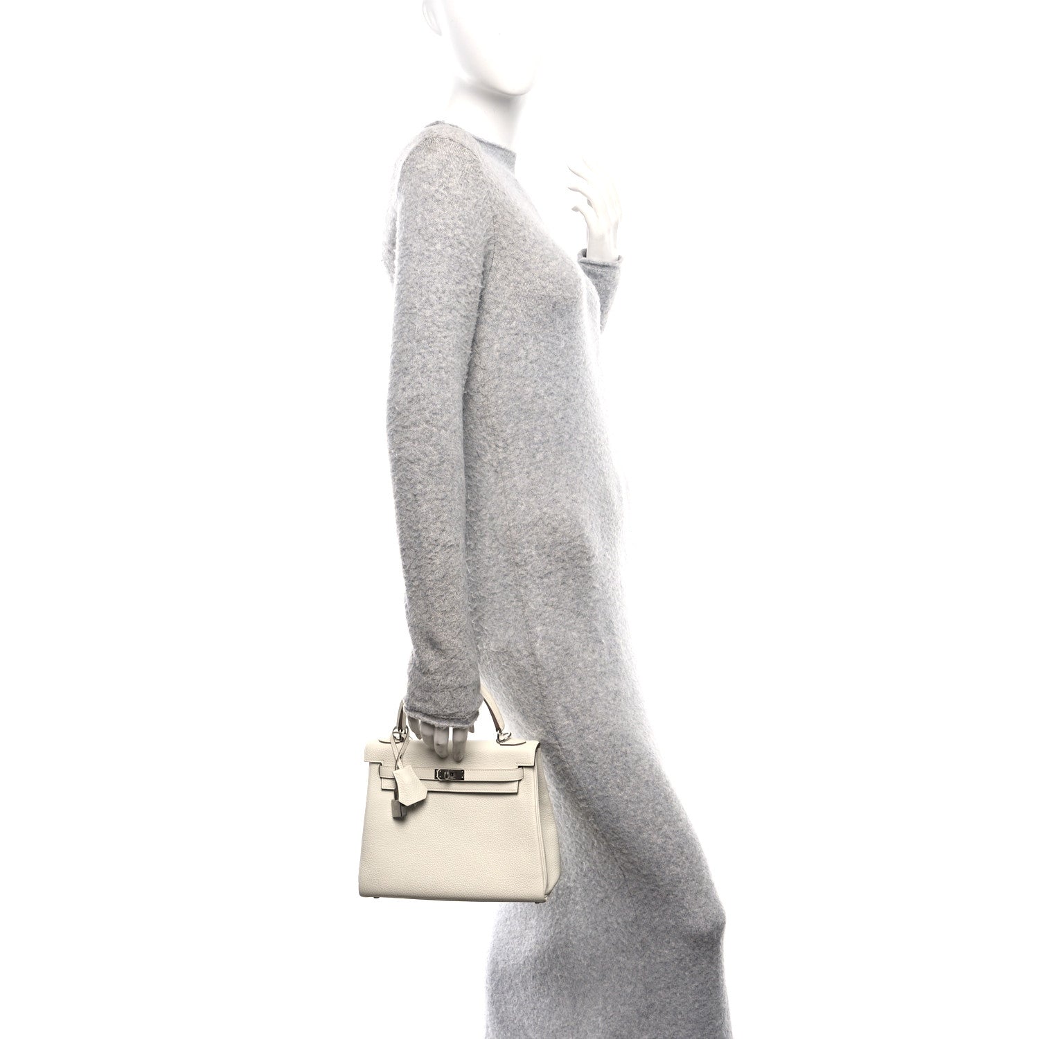 Hermes Togo Kelly Retourne 25 Mushroom 2 of 14