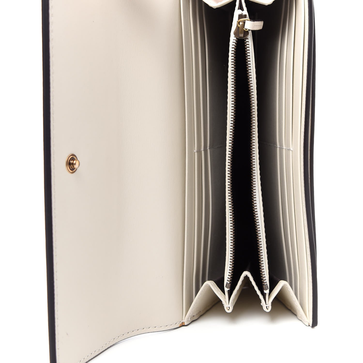 Gucci Calfskin Queen Margaret Flap Wallet White 4 of 7