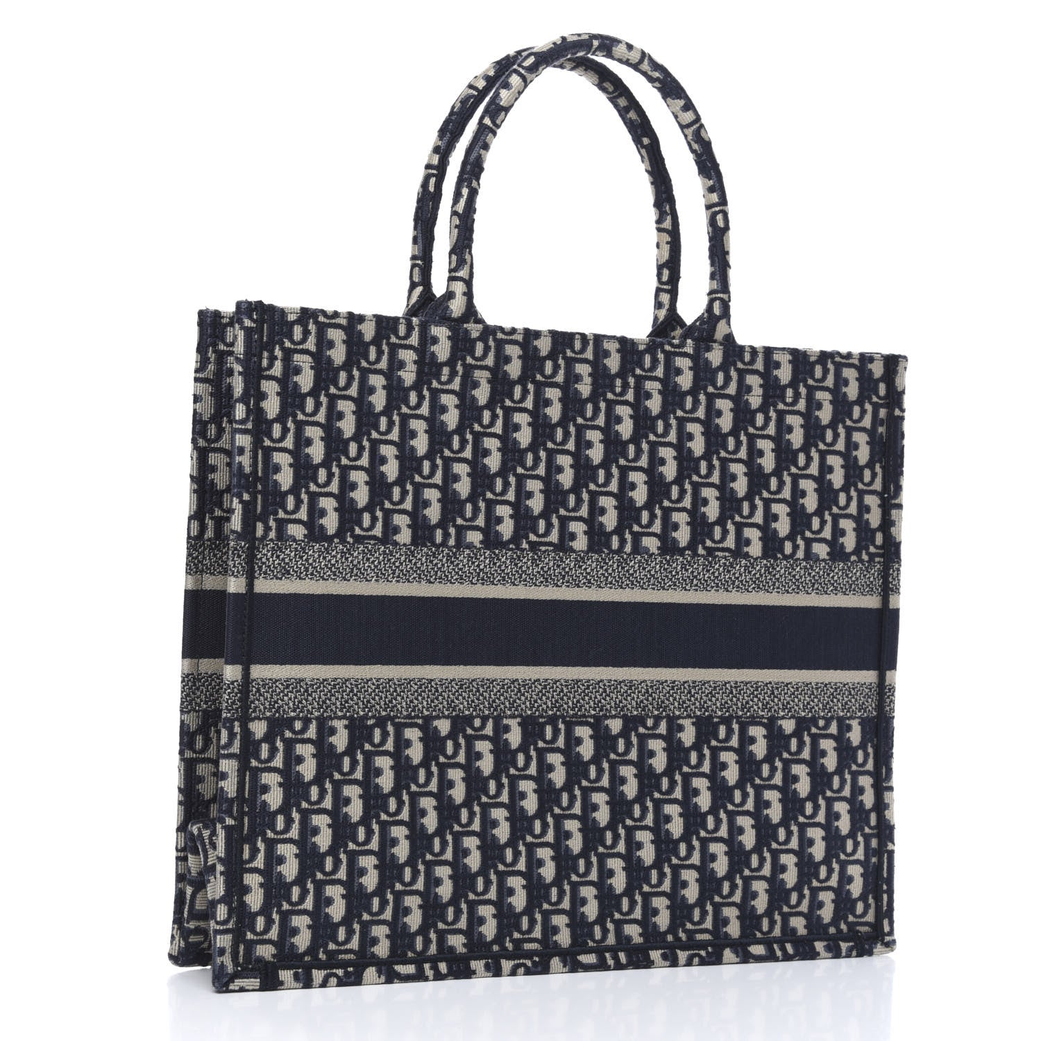 Christian Dior Oblique Book Tote Blue Multicolor 3 of 11