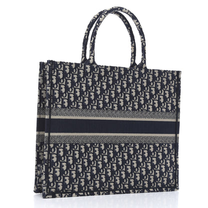 Christian Dior Oblique Book Tote Blue Multicolor 3 of 11