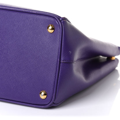 Prada Saffiano Medium Galleria Double Zip Tote Viola 10 of 11