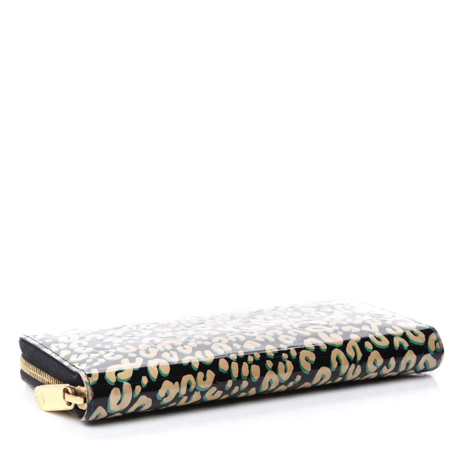 Louis Vuitton Vernis Leopard Zippy Wallet Blue Infini 4 of 7