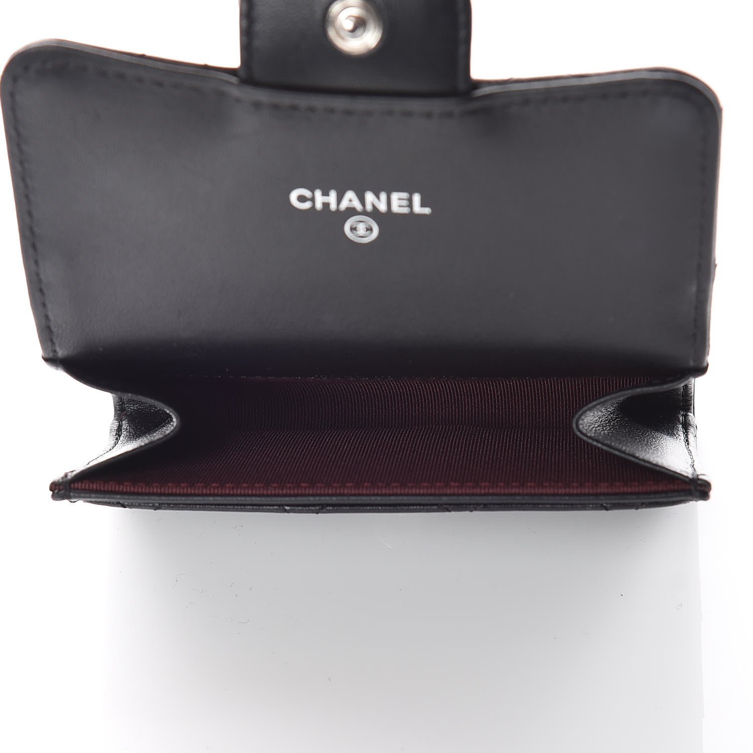 Chanel Lambskin Quilted Flap Card Holder Black 5 of 11