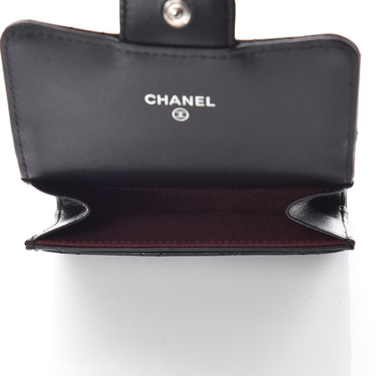 Chanel Lambskin Quilted Flap Card Holder Black 5 of 11