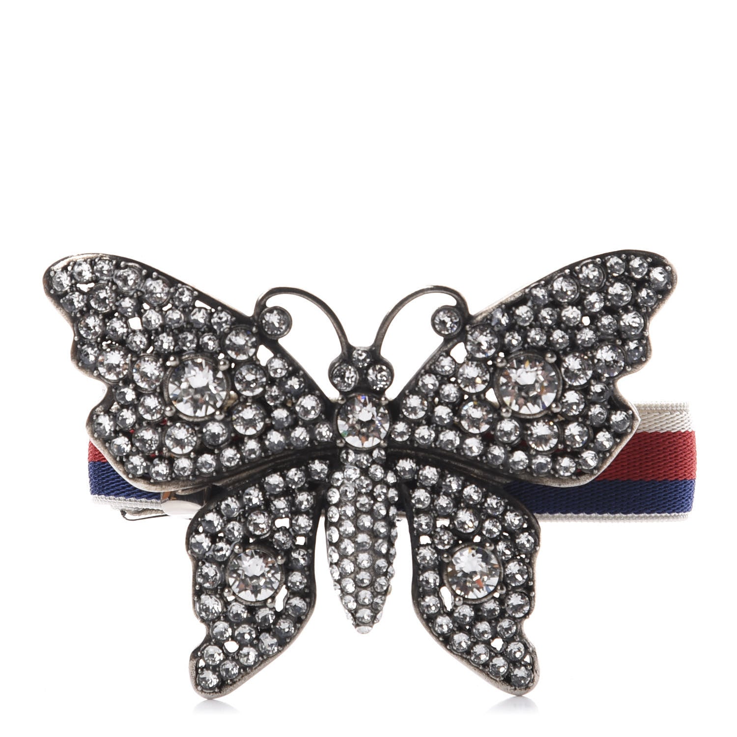 Gucci Web Crystal Butterfly Bracelet 1 of 5