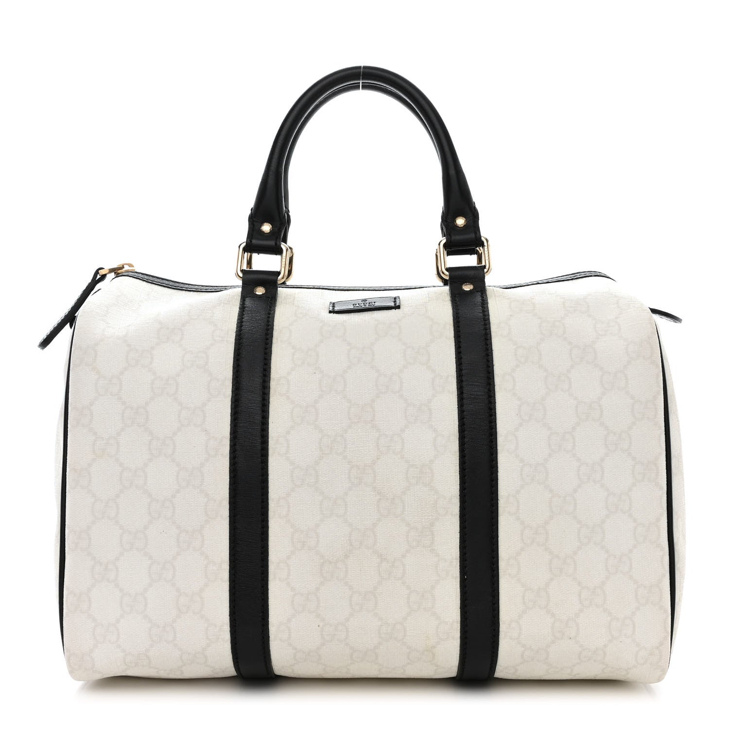 Gucci GG Plus Monogram Medium Joy Boston White Black 1 of 11