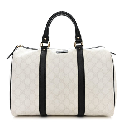 Gucci GG Plus Monogram Medium Joy Boston White Black 1 of 11