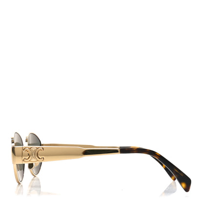 Celine Metal Triomphe 01 Sunglasses CL40235U Gold Green 3 of 7