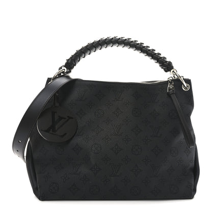 Louis Vuitton Mahina Beaubourg Hobo MM Black 1 of 9