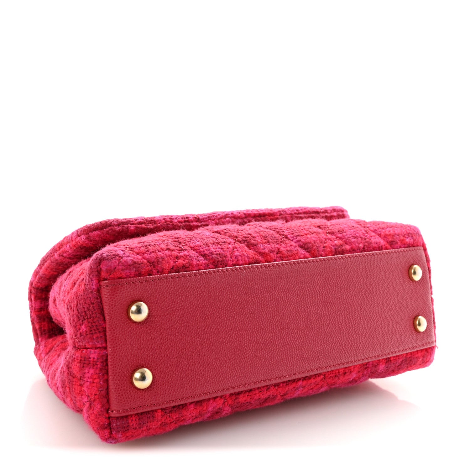 Chanel Tweed Mini Coco Handle Flap Fuchsia 4 of 10