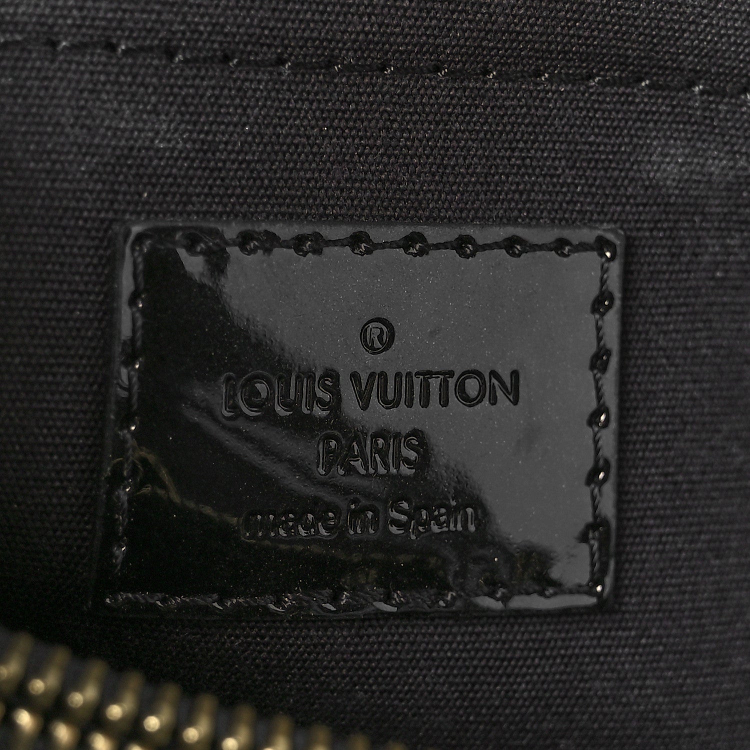 Louis Vuitton Vernis Montaigne BB Black 6 of 10