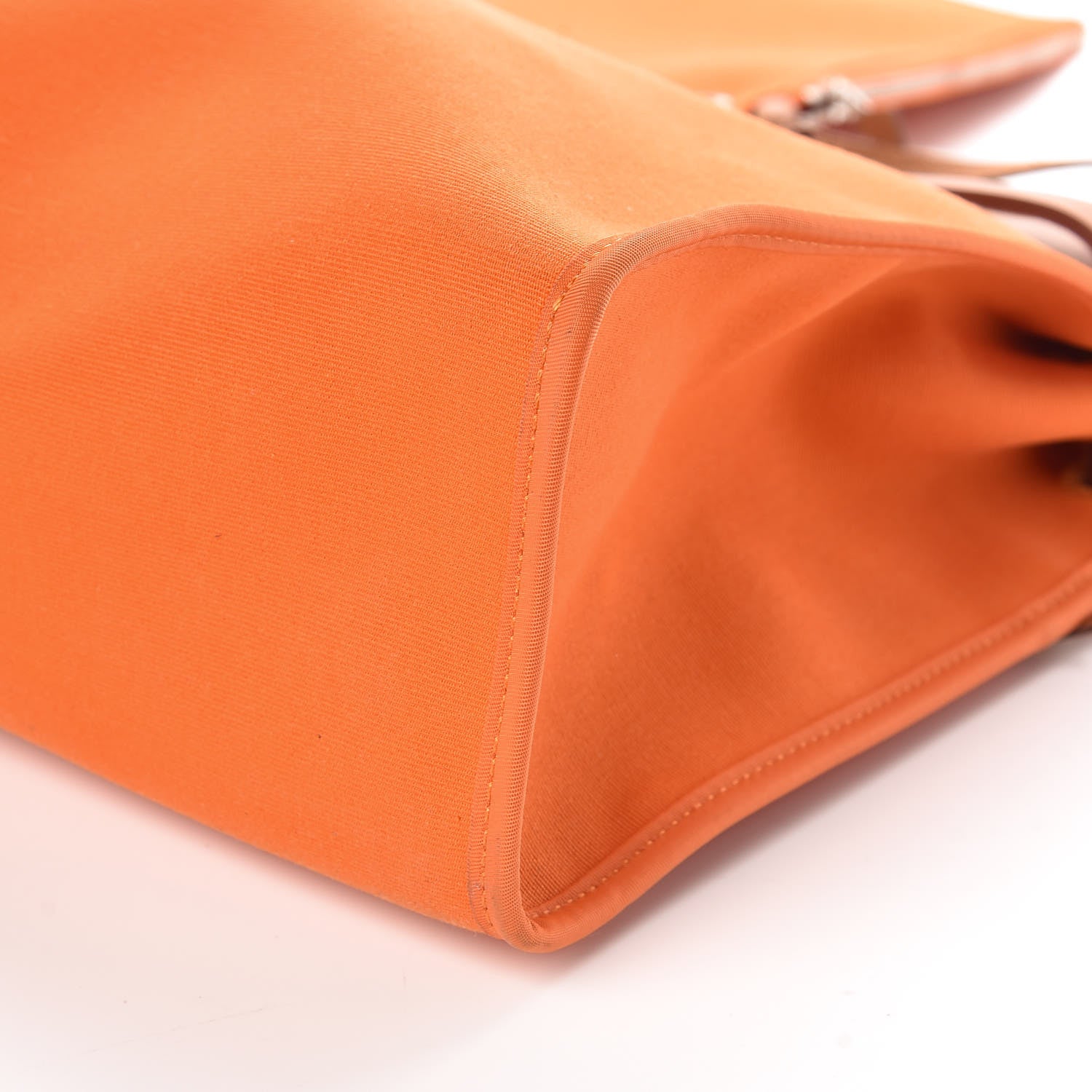 Hermes Natural Barenia Toile Herbag Zip 31 PM Orange 10 of 10