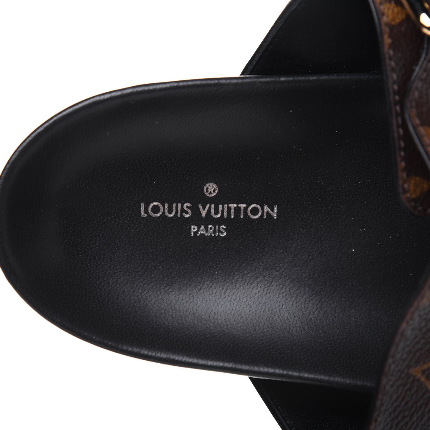 Monogram Bom Dia Mule Sandals 39.5 Black