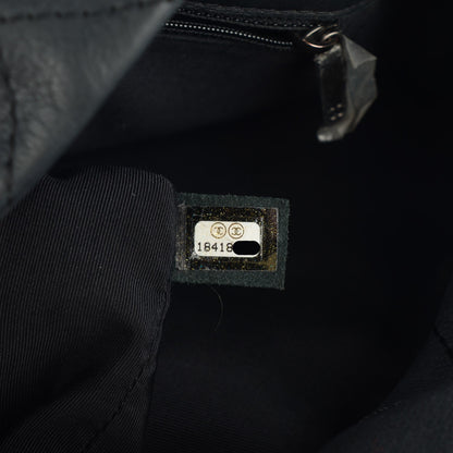 Chanel Calfskin Stitched Double Zip Hobo Black 7 of 7