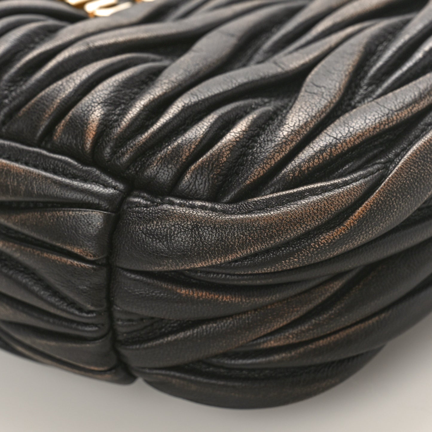 Nappa Matelasse Small Wander Hobo Sabbia Caffe