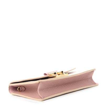 Louis Vuitton Damier Azur Croisette Chain Wallet Rose Ballerine 4 of 10