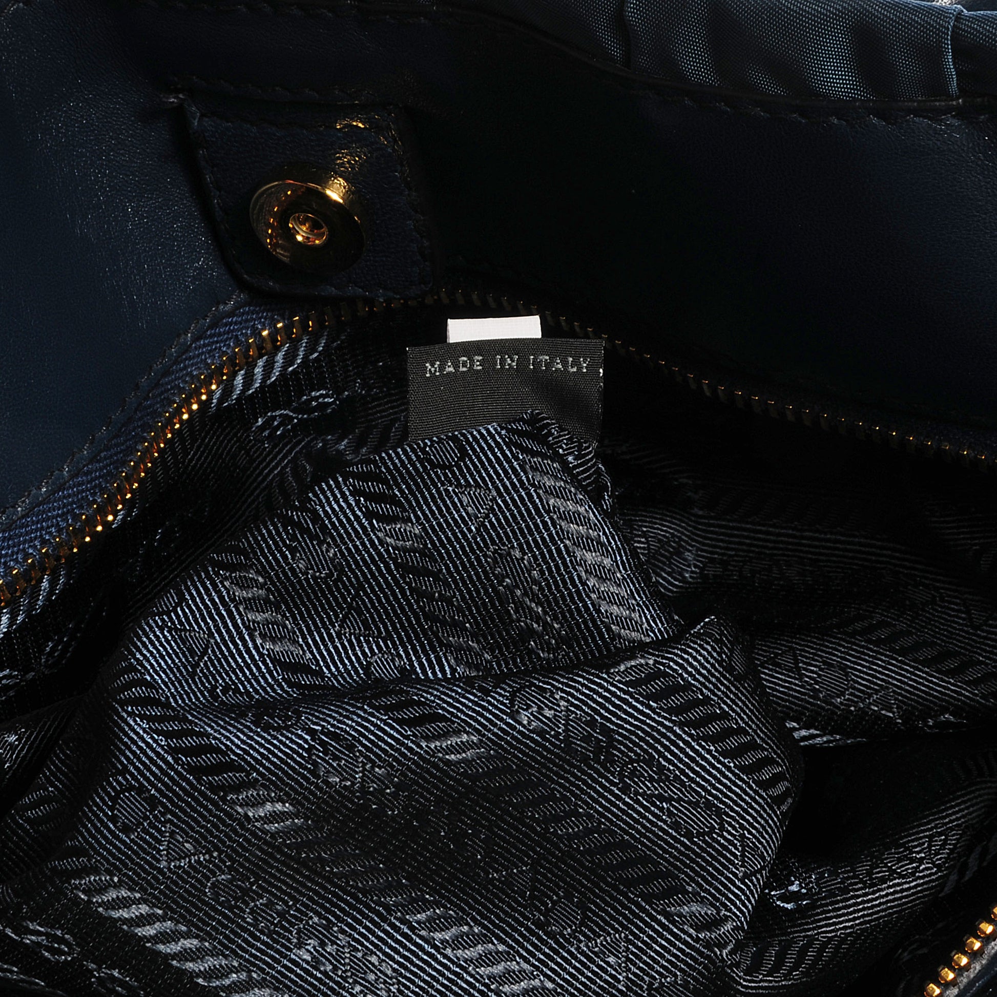 Prada Tessuto Nylon Gaufre Tote Denim 8 of 10