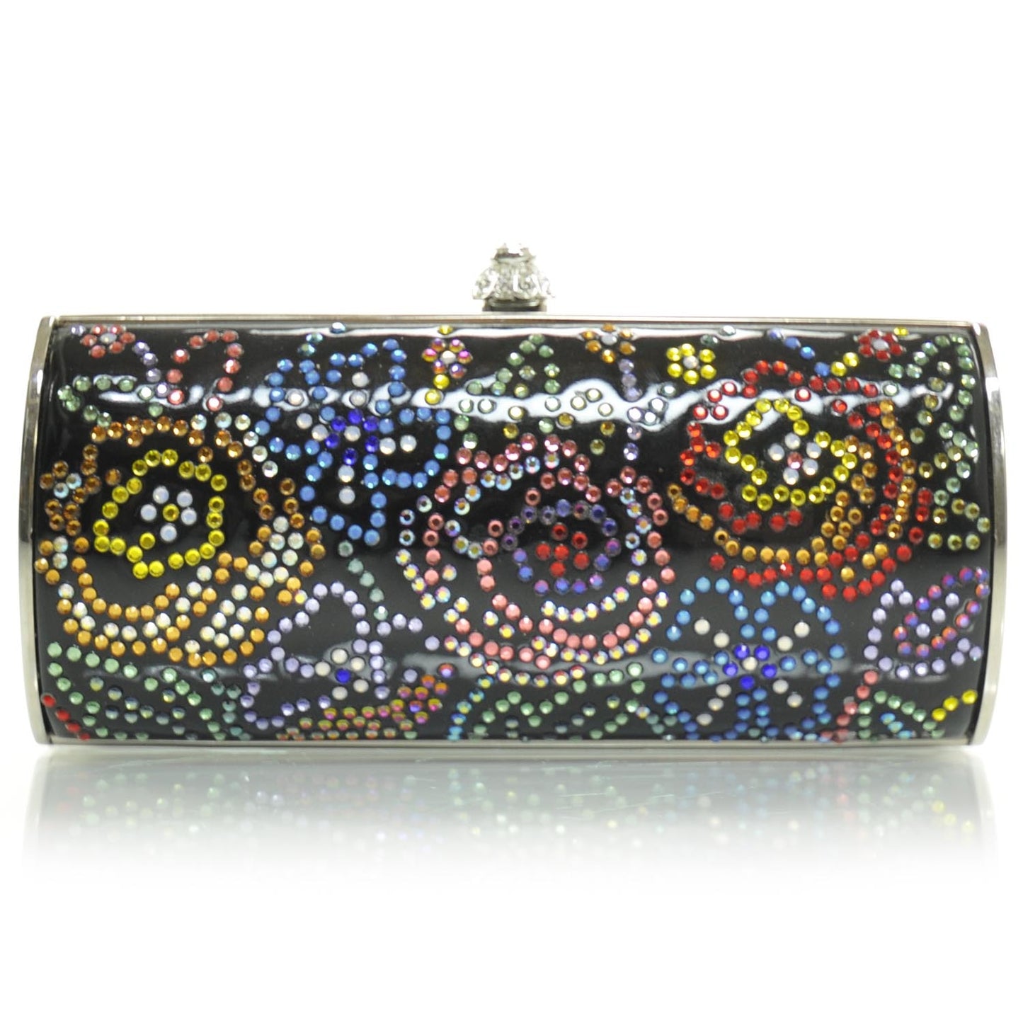 Crystal Floral Clutch Multicolor