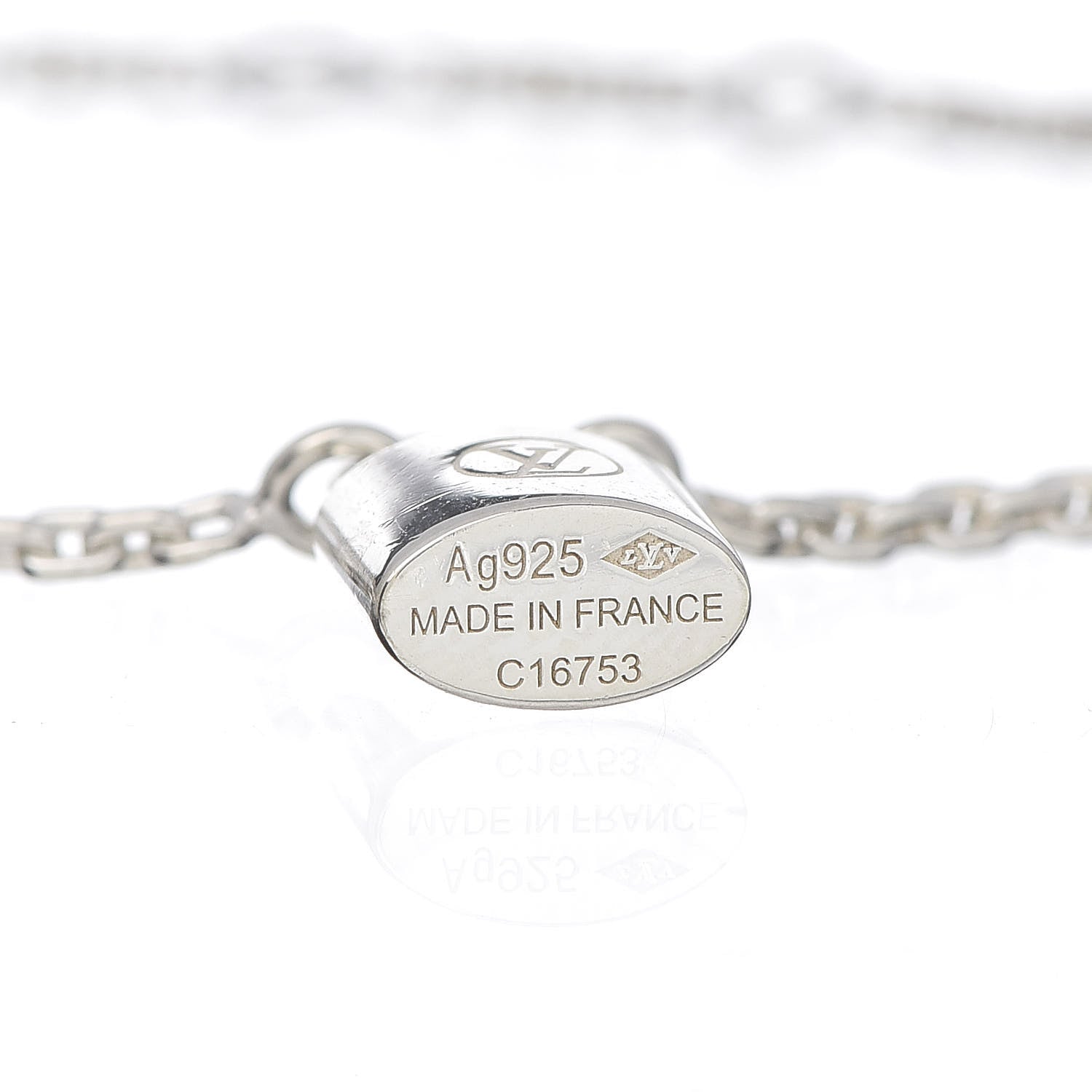 Louis Vuitton Sterling Silver Lockit Bracelet 4 of 4