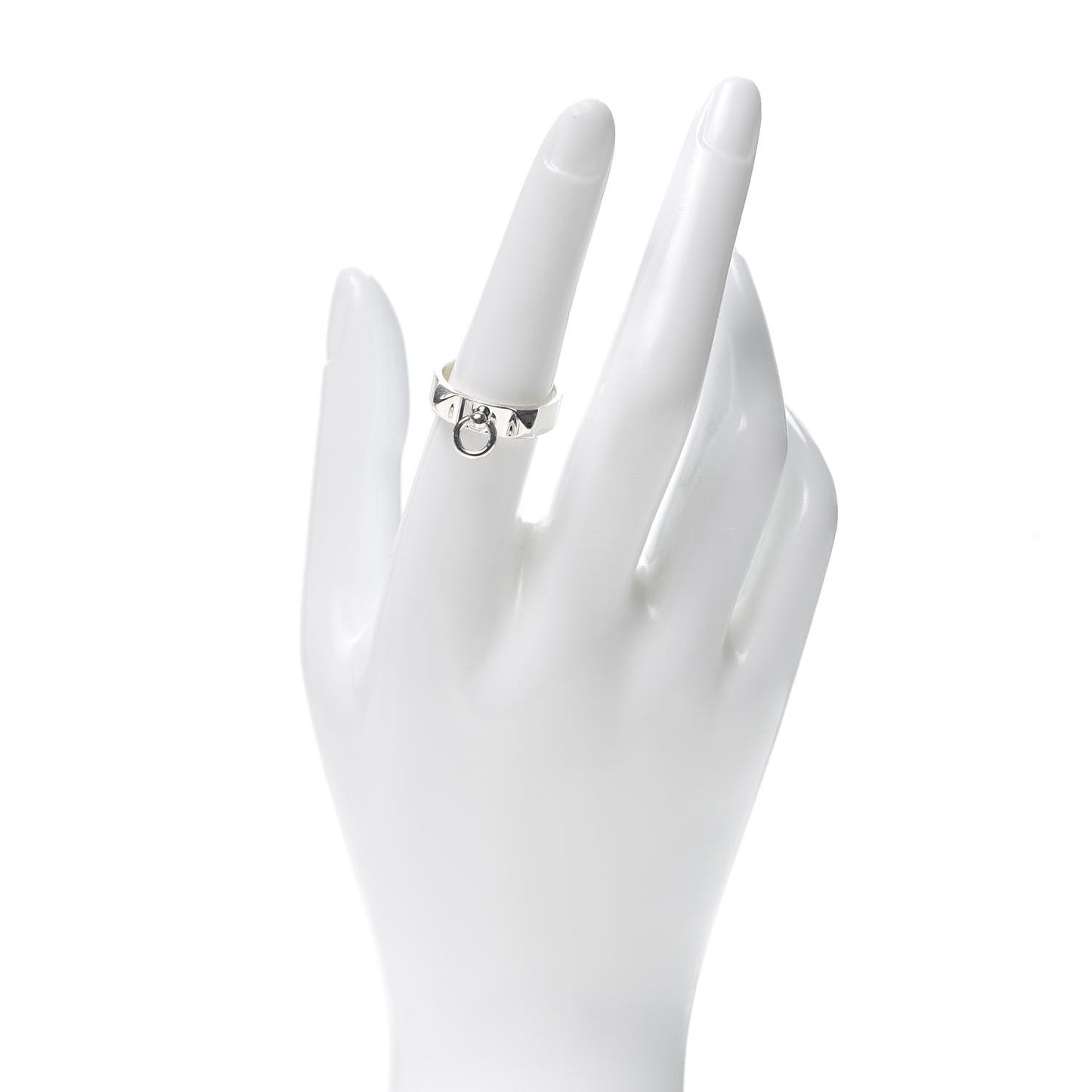Sterling Silver PM Collier De Chien Ring 55 7.25