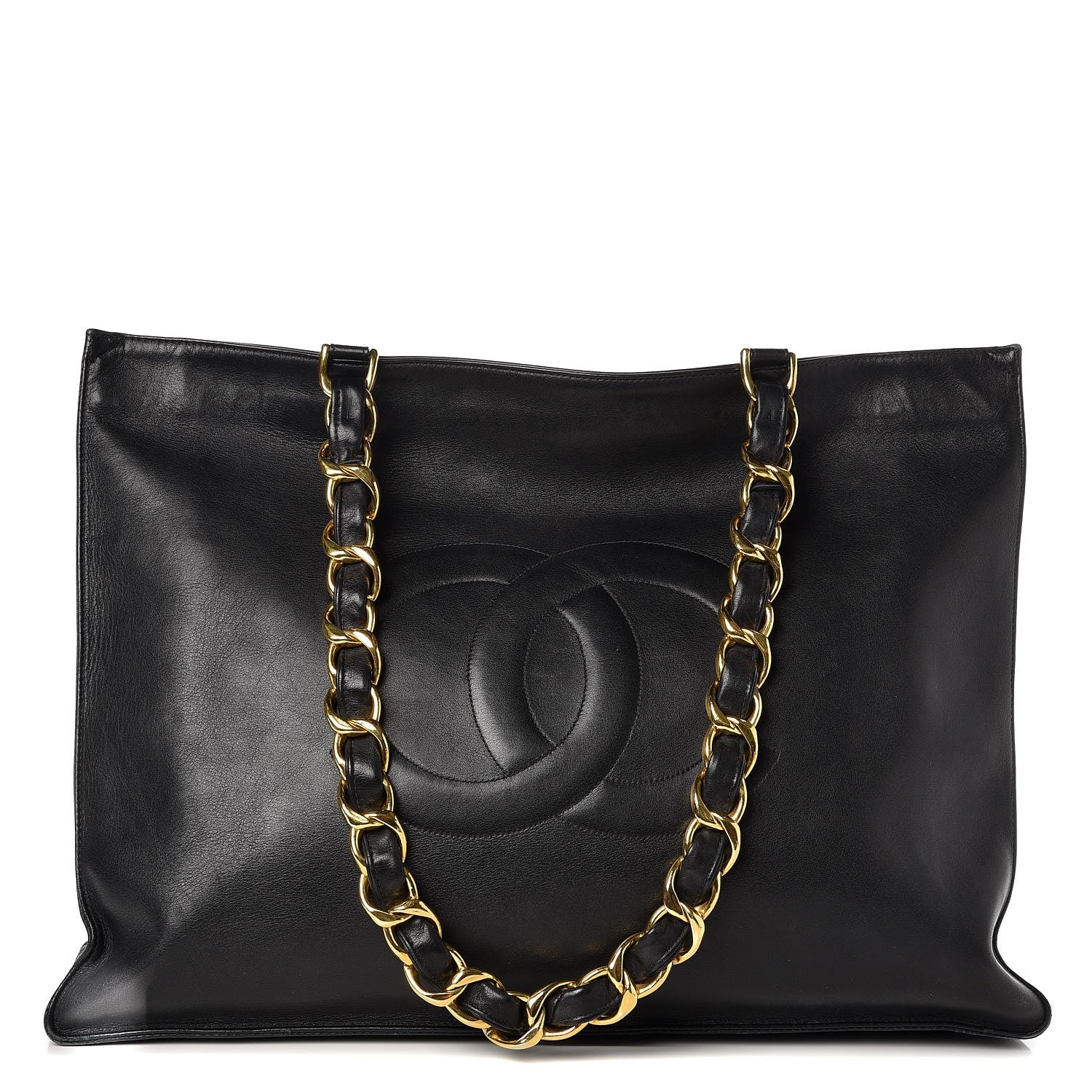 Chanel Lambskin CC Tote Black 1 of 19
