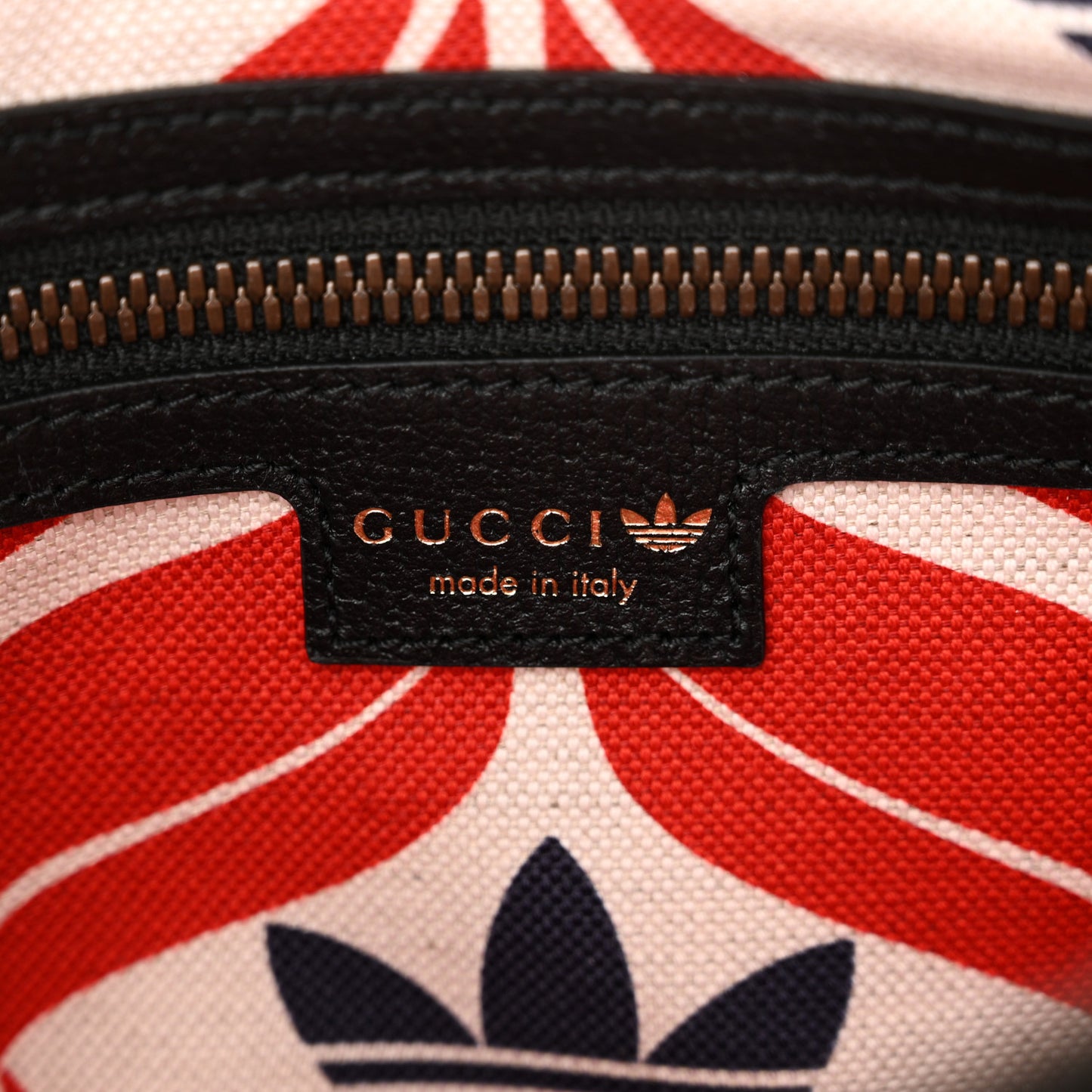 X ADIDAS Textured Dollar Calfskin Belt Bag Black