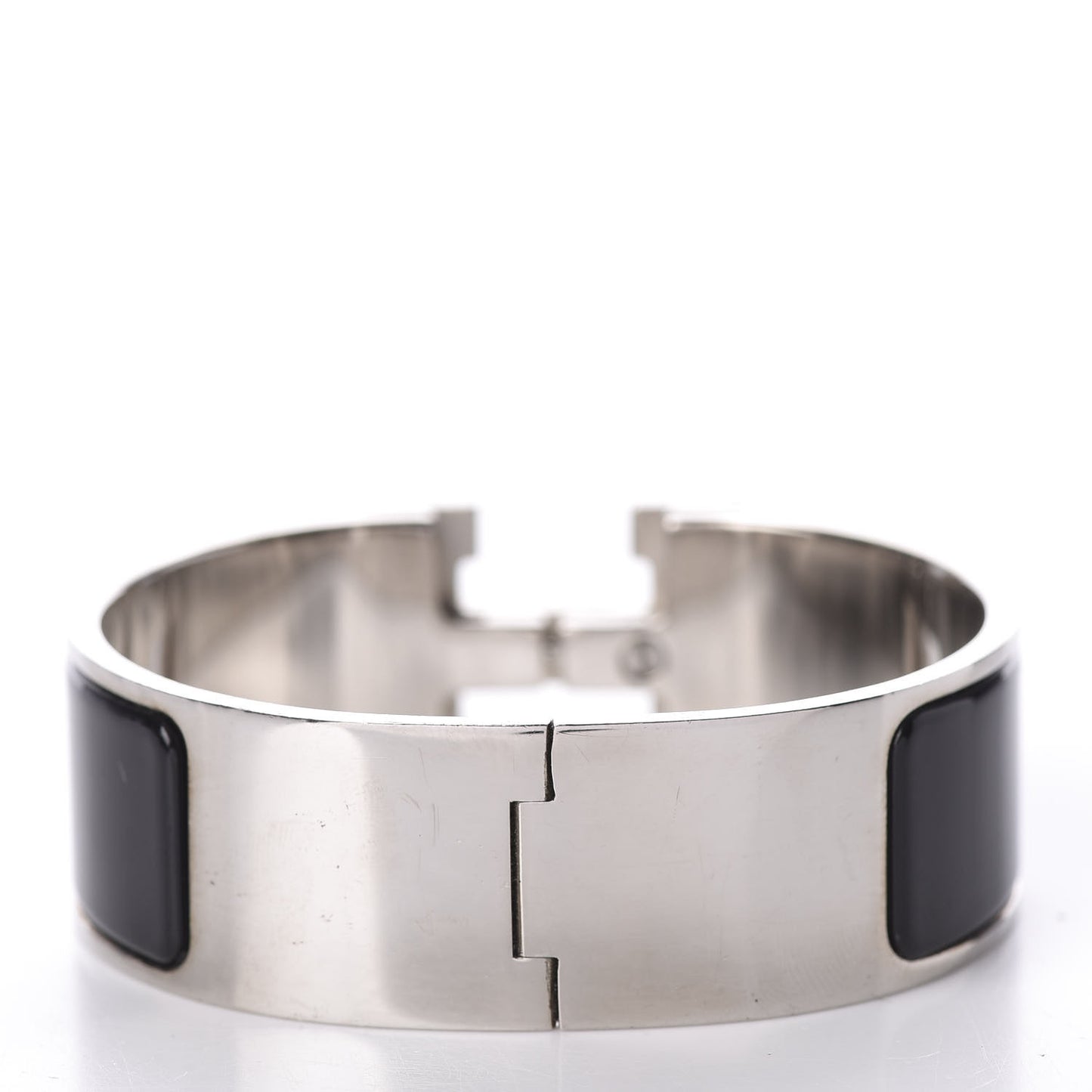 Enamel Wide Clic Clac H Bracelet PM Black