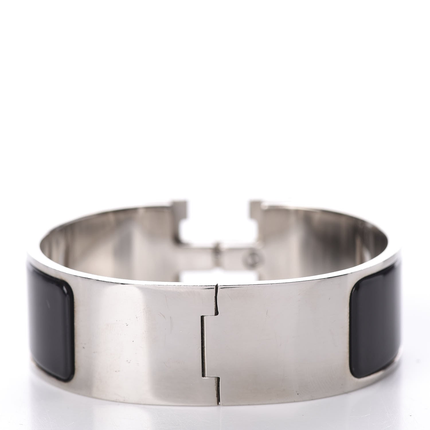 Hermes Enamel Wide Clic Clac H Bracelet PM Black 2 of 3