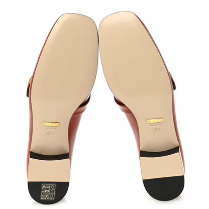 Gucci Malaga Kid Womens GG Marmont Loafers 38.5 Orange 6 of 11