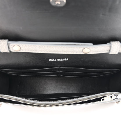 Balenciaga Glitter Fabric Hourglass Chain Bag Grey 5 of 10