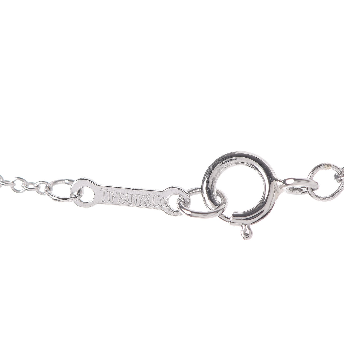 Platinum Diamond .43ct Elsa Peretti Diamonds by the Yard Pendant Necklace