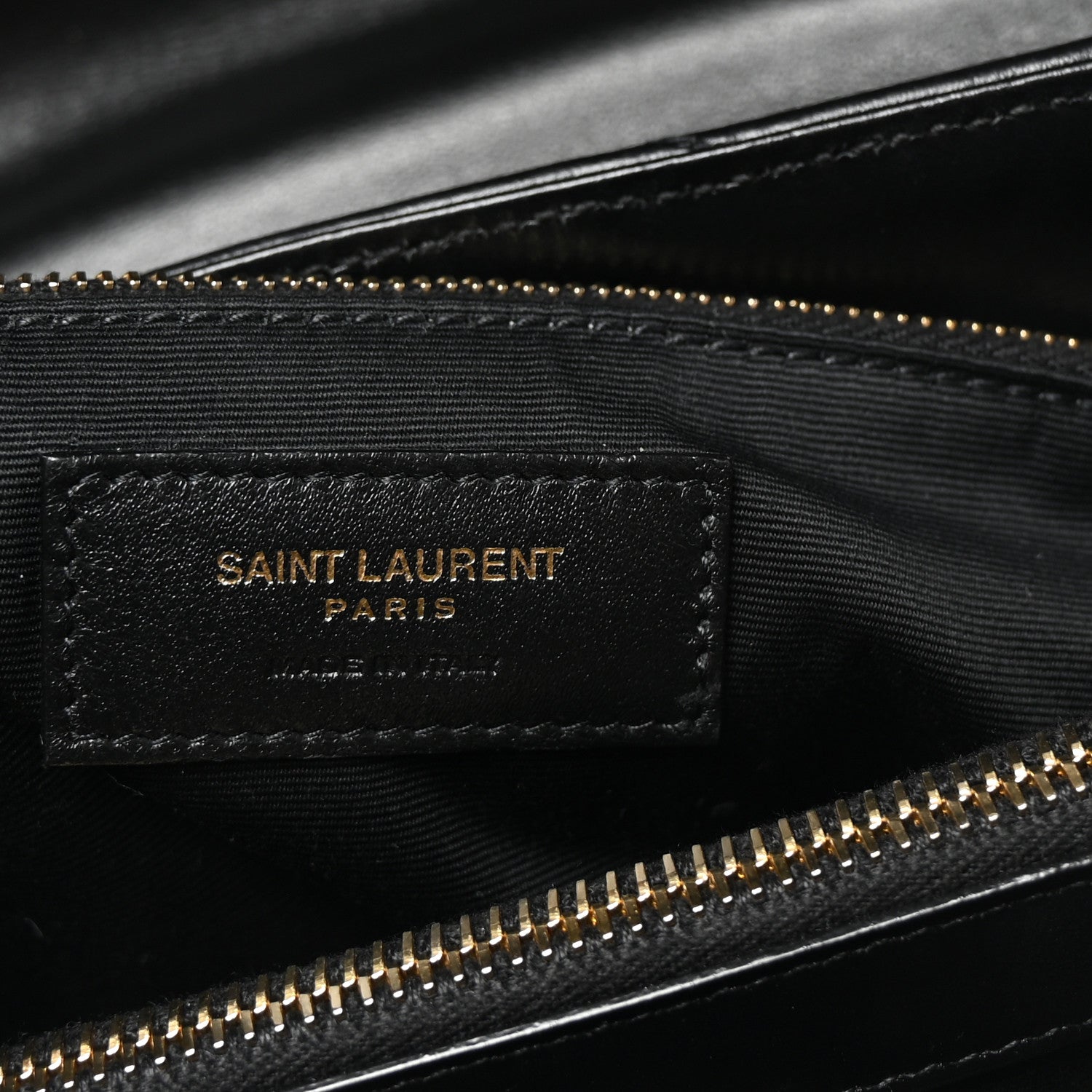 Saint Laurent Calfskin Y Quilted Monogram Medium Loulou Chain Satchel Black 6 of 9