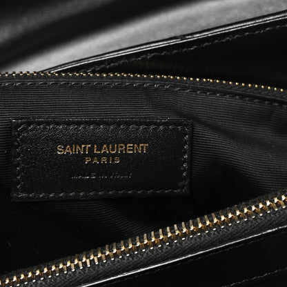 Saint Laurent Calfskin Y Quilted Monogram Medium Loulou Chain Satchel Black 6 of 9