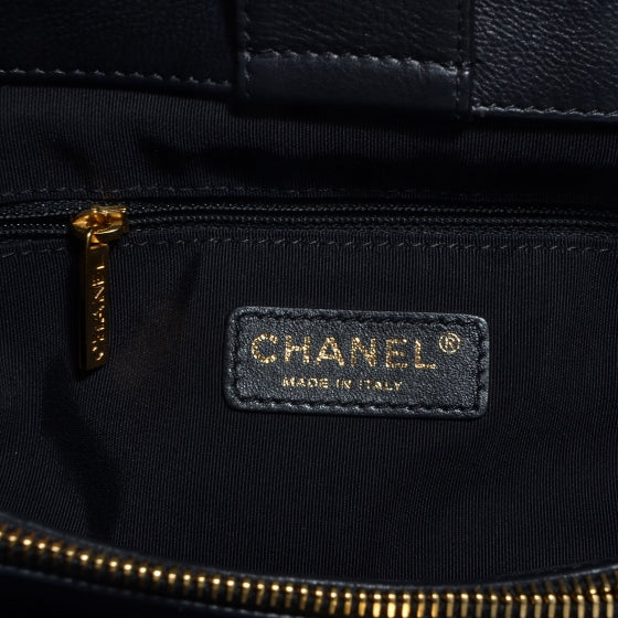 Calfskin Small Chain Me Tote Black