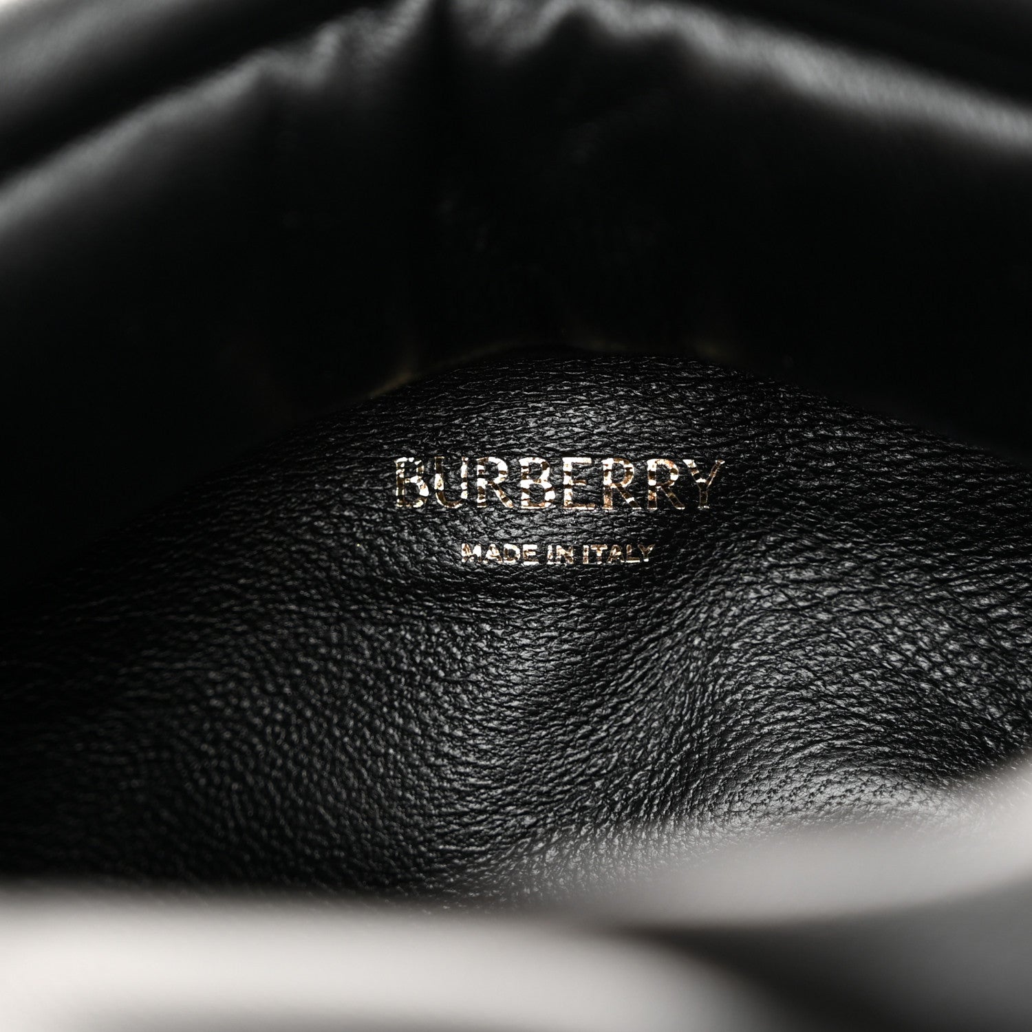 Burberry Smooth Calfskin Rose Clutch Black 6 of 10