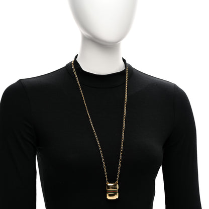 Gucci Metal Enamel Pillbox Pendant Necklace 2 of 5