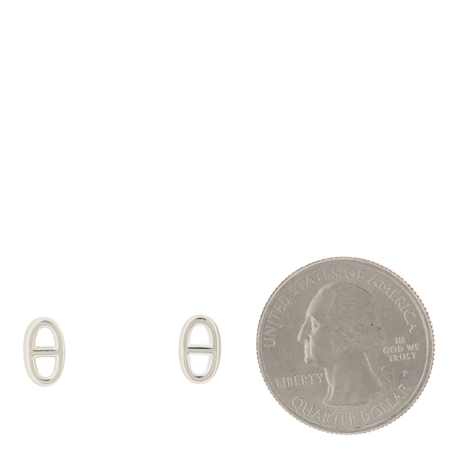 Hermes Sterling Silver TPM Farandole Earrings 2 of 5