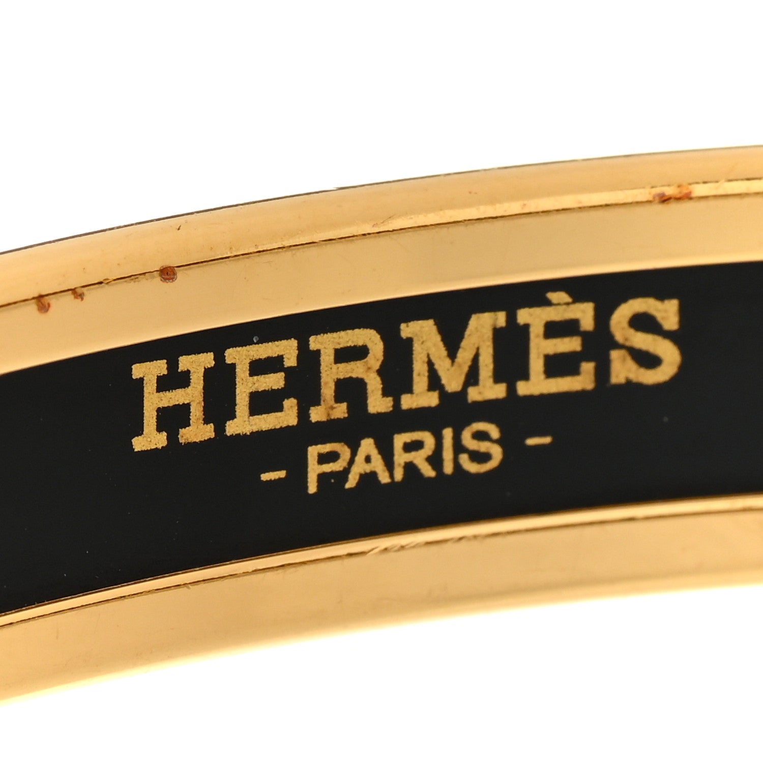 Hermes Enamel Printed Caleche Narrow Bracelet 65 Bleu 4 of 5