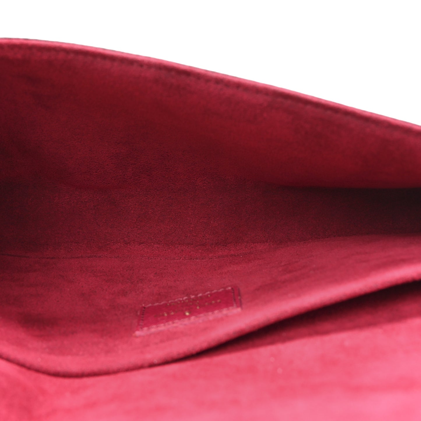 Monogram Pochette Felicie Chain Wallet Fuchsia