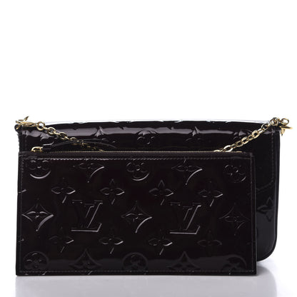 Louis Vuitton Vernis Pochette Felicie Chain Wallet Amarante 11 of 12