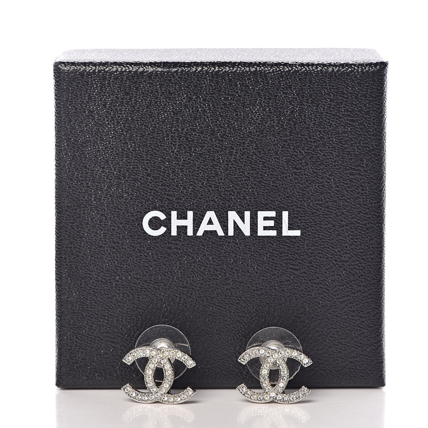 Crystal Timeless CC Earrings Silver