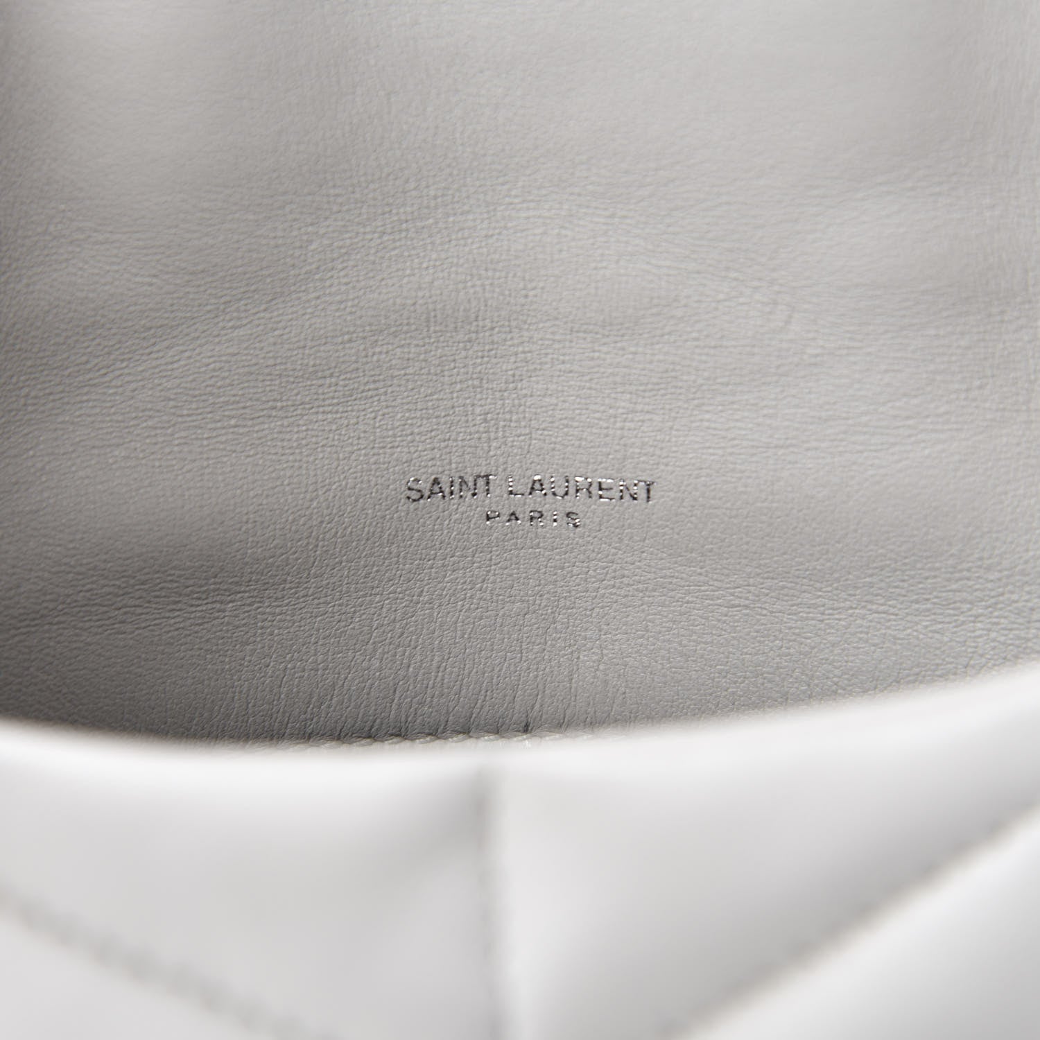 Saint Laurent Lambskin Quilted Toy Loulou Puffer Monogram Chain Satchel Crema Soft 10 of 13
