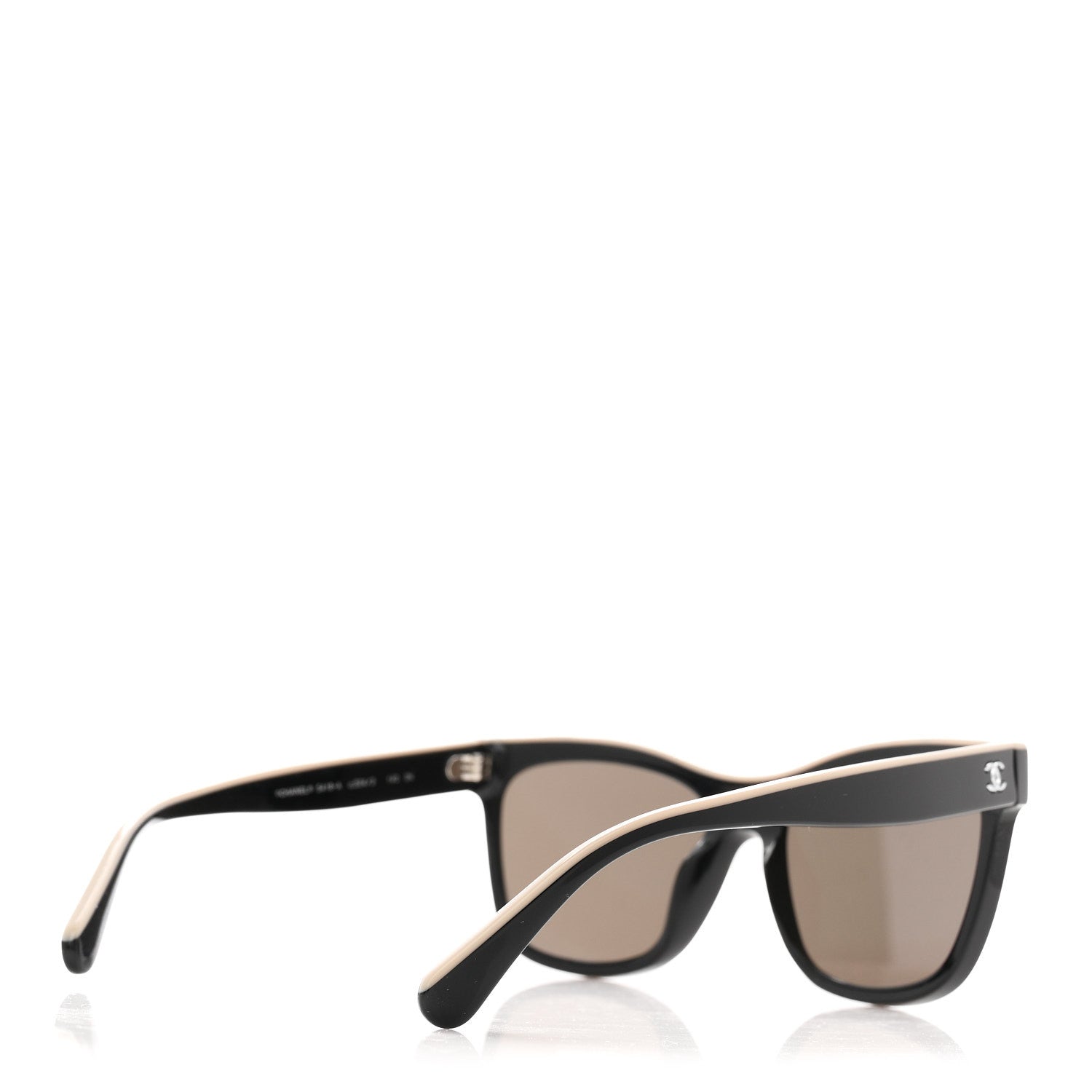 Chanel Acetate Logo Shield Sunglasses 5418-A Black 1892680