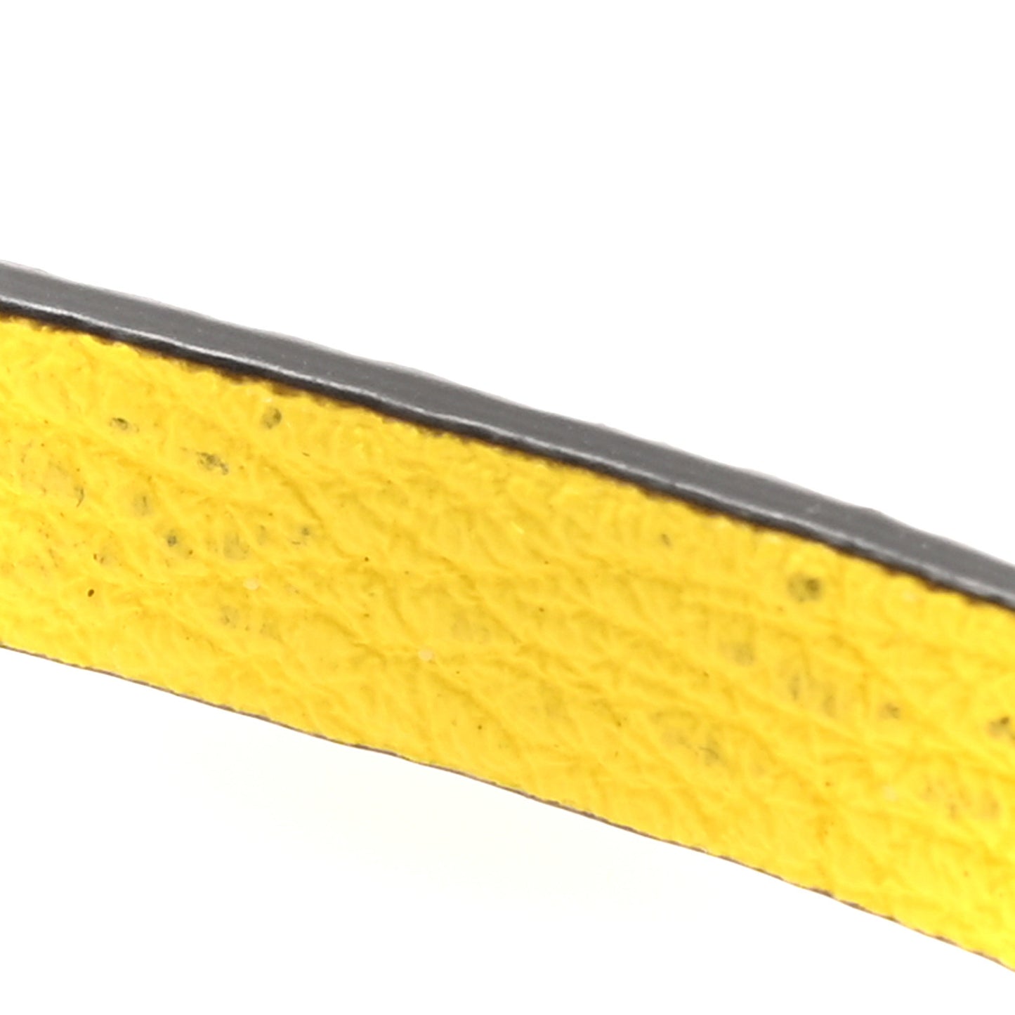 Cuoio Roma Sellerissima Nappa Sintetica Tape Stitch Mini Baguette Acid Yellow