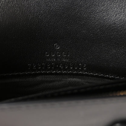 Gucci Calfskin GG Matelasse Chain Wallet Black 6 of 10