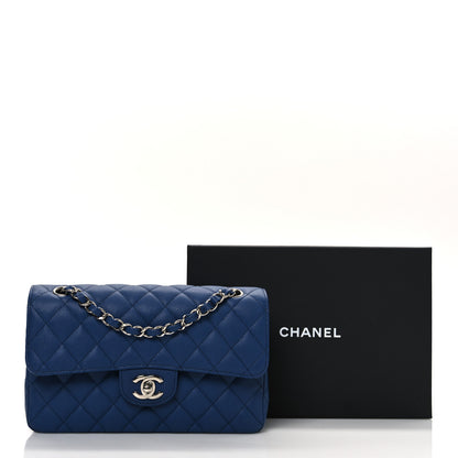 Chanel Caviar Quilted Small Double Flap Blue 11 of 11