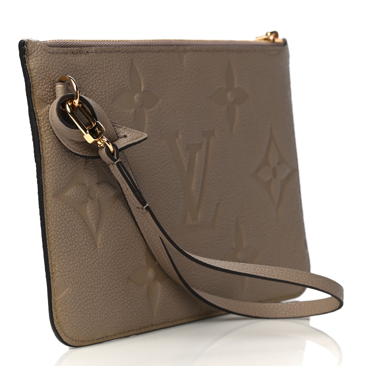 Louis Vuitton Empreinte Monogram Giant Neverfull MM Pochette Tourterelle 3 of 9