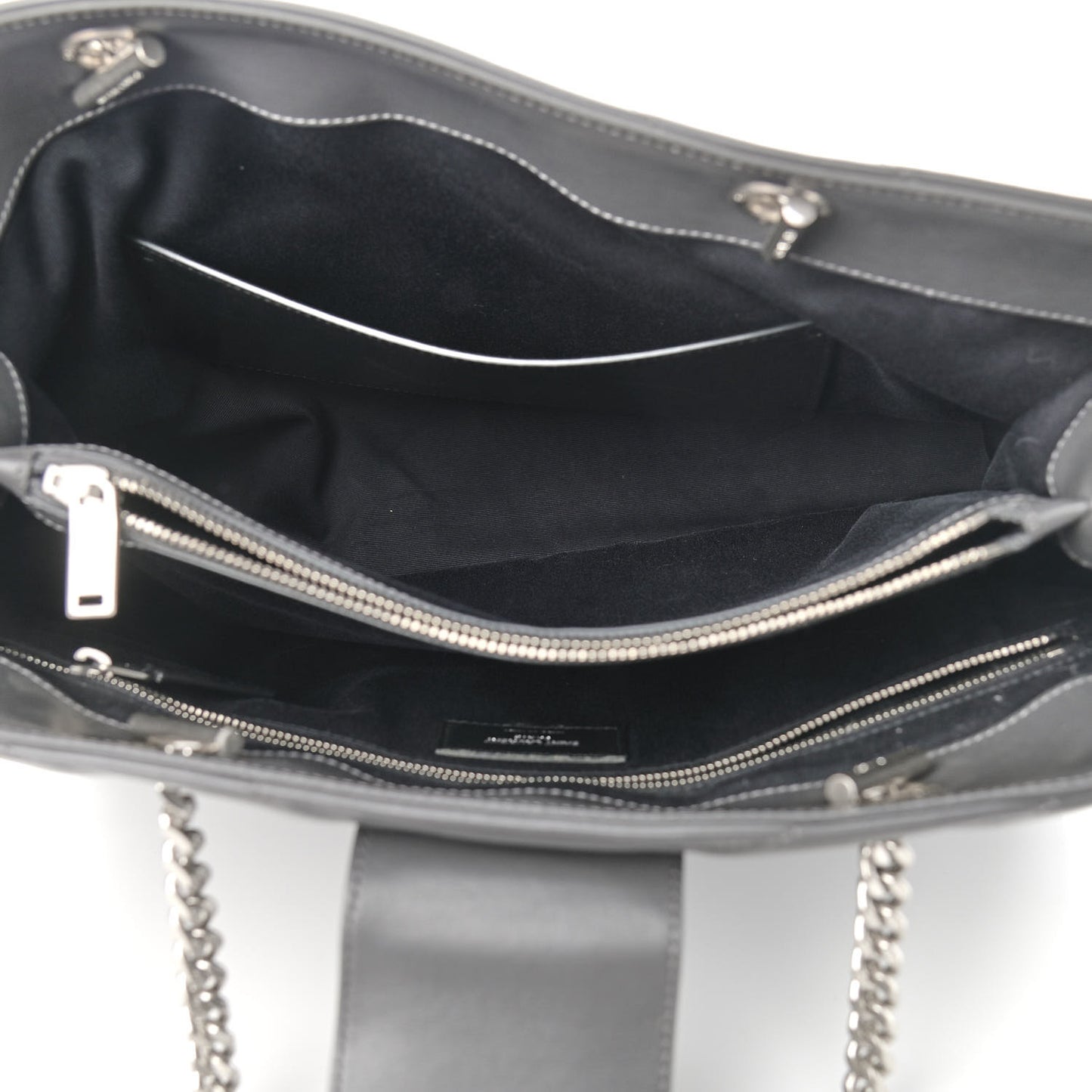 Calfskin Y Quilted Monogram Large Loulou Shopper Storm